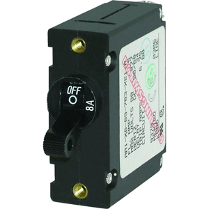 Blue Sea Systems Blue Sea 7347 AC/DC Single Pole Magnetic World Circuit Breaker - 8 AMP