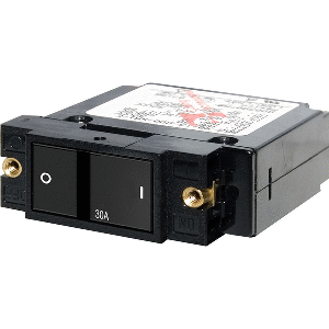 Blue Sea Systems Blue Sea 7406 Single Pole Small Case 2" Flat Rocker Circuit Breaker - 30 Amp