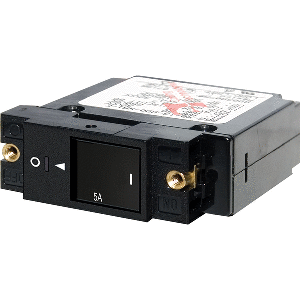 Blue Sea Systems Blue Sea 7425 Single Pole Small Case 2" Slot Reset Rocker Circuit Breaker - 5 Amp