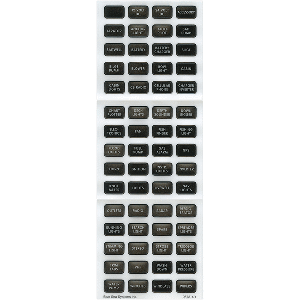 Blue Sea Systems Blue Sea 8214 Black Small Format Label Kit - 60 Labels