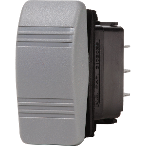 Blue Sea Systems Blue Sea 8222 Water Resistant Contura III Switch - (ON)-OFF-(ON) - Grey