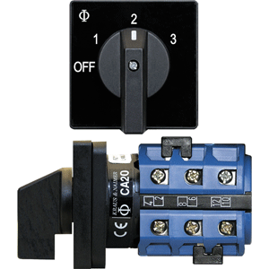 Blue Sea Systems Blue Sea 9010 Switch, AV 120VAC 32A OFF +3 Positions