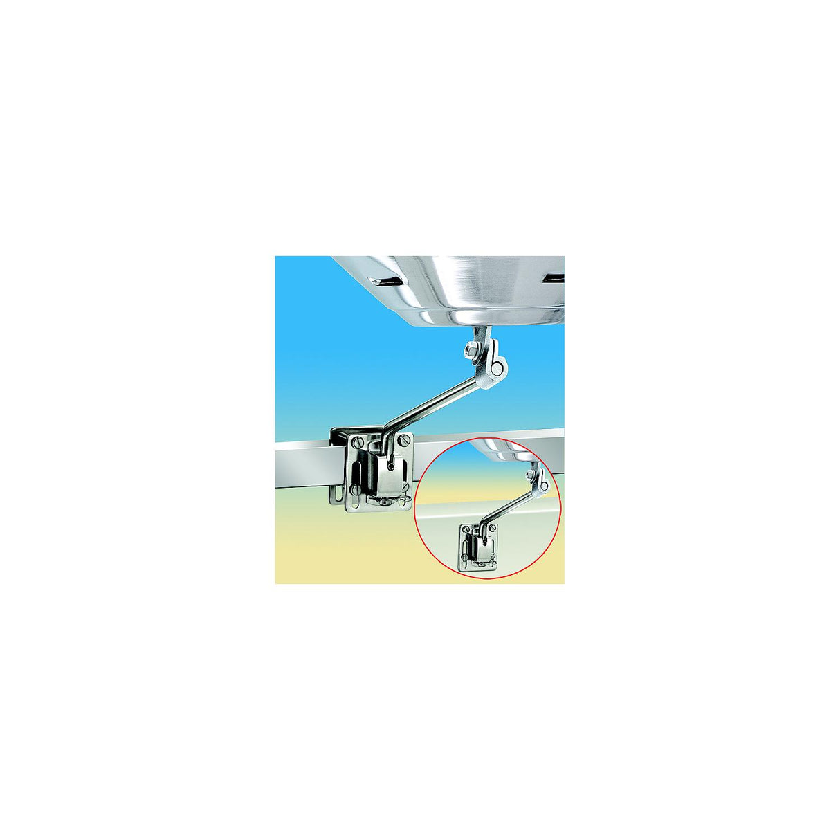 Magma A10-240 Side (Bulkhead) or Square/Flat Rail Mount For Use With Any Magma Marine Kettle Grill - A10-240
