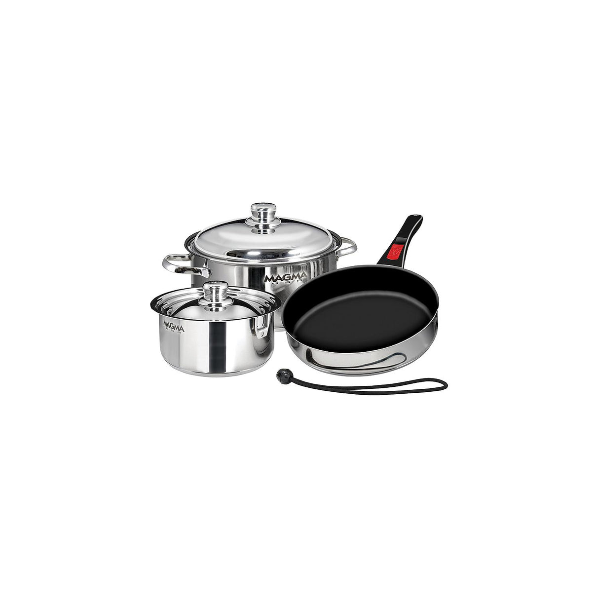 Magma A10-363-2-IND Stainless Steel Induction Compatible Non-Stick 7 Piece "Nesting" Cookware Set - A10-363-2-IND - official Magma product image 4