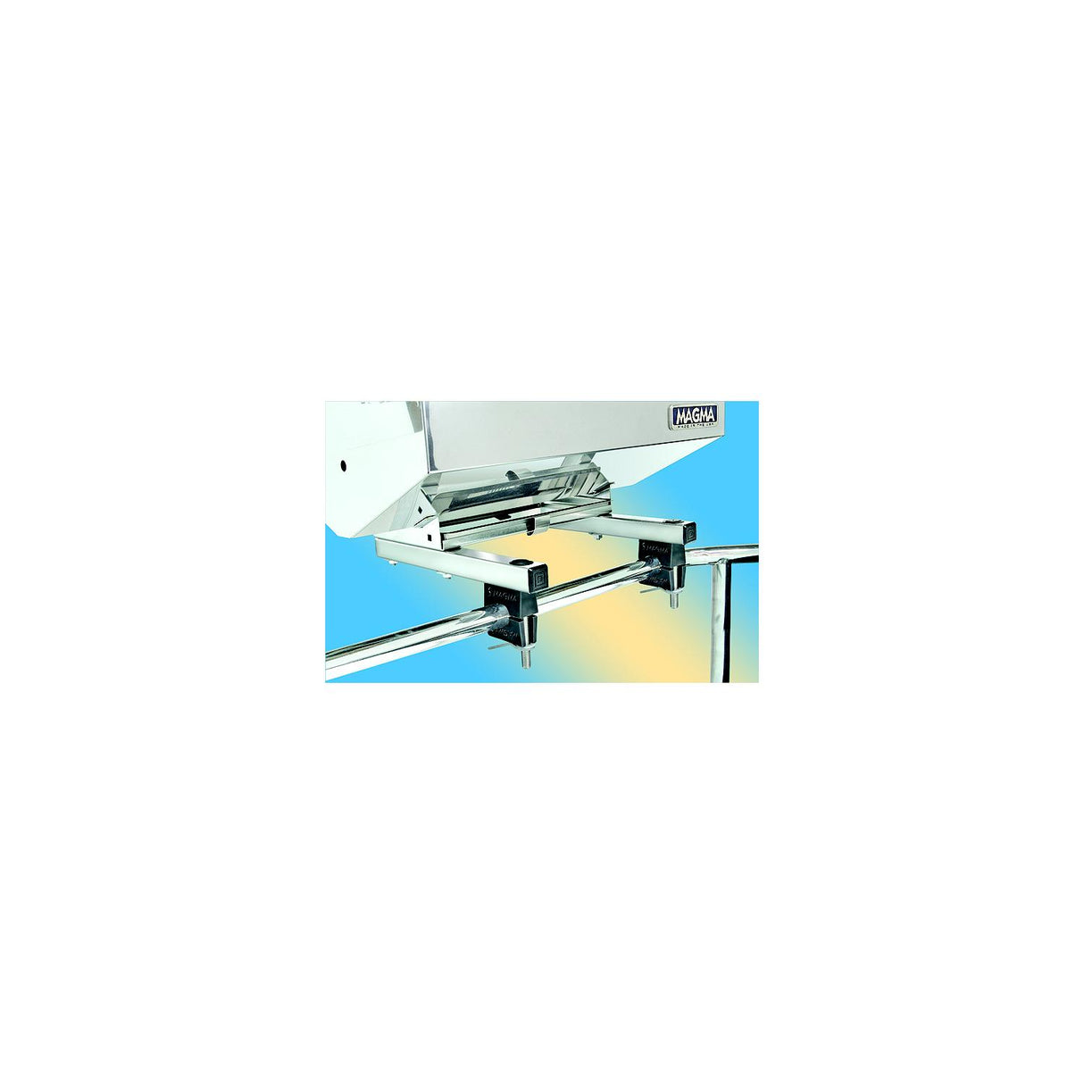 Magma T10-680 "Dual" Extended Horizontal Round Rail (HD) Mount For all ChefsMate, Newport, Catalina, FirstMate and Dual Mount Tables (Fits Standard 1" Rails) - T10-680