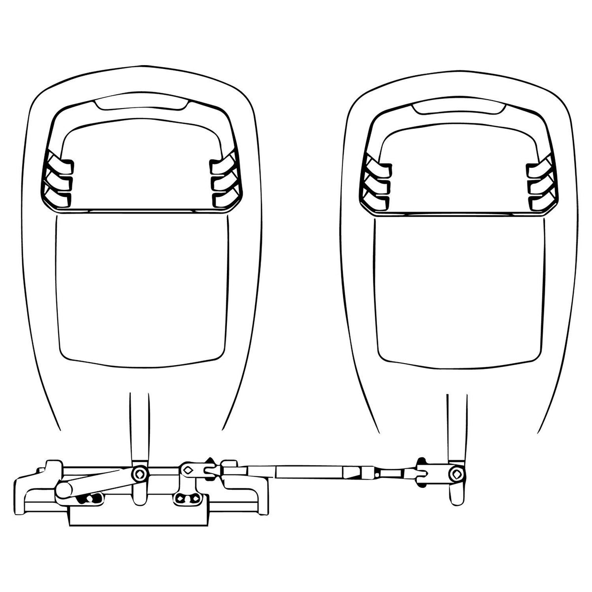 Uflex A96MY29 Uflex Single Cylinder Tie Bars, A96 Tie Bar 26"-29",Fits Suzuki and Honda engines - A96 S/H-29 - image 3