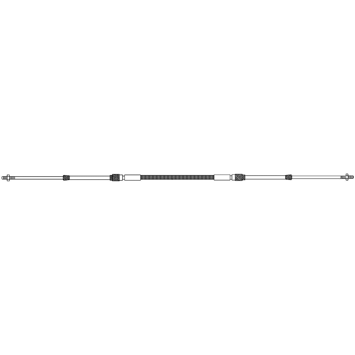 UFLEX C8 3300 Type Premium Universal Style Engine Control Cable 10-32 UNF, 12' - C8X12