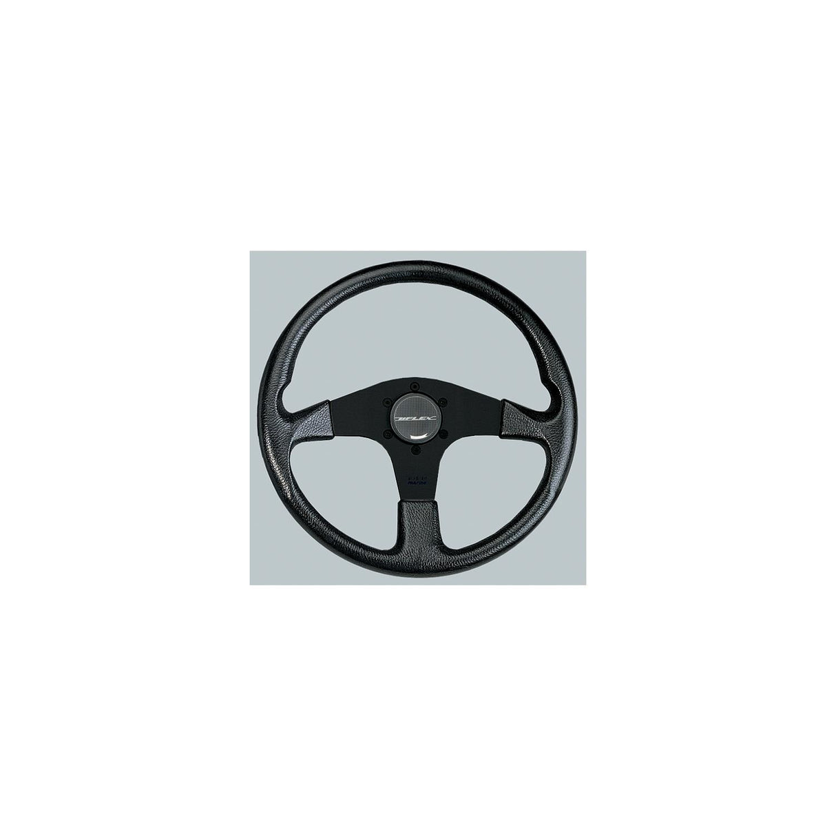 Uflex CORSEBB Corse Steering Wheel, Black PVC Grip w/Black Spokes - CORSE-B/B