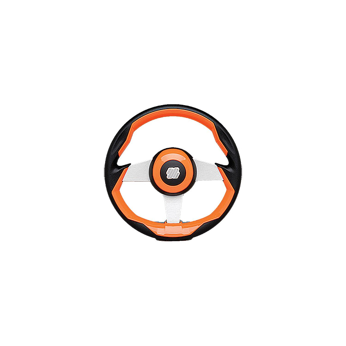 Uflex GRIMANIOS Grimani Steering Wheel, Orange w/Silver Spokes - GRIMANI O/S