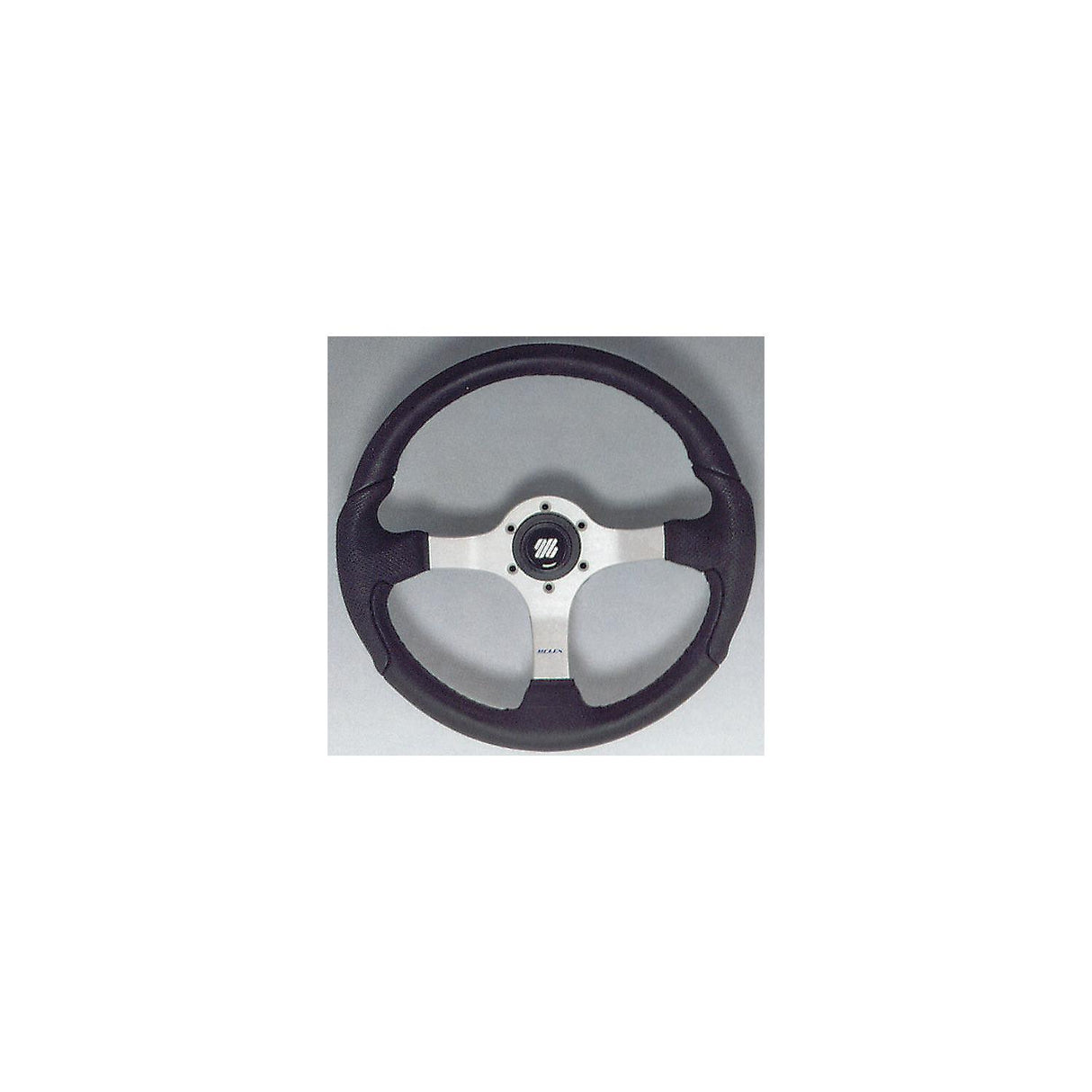 Uflex NISIDABP Nisida Steering Wheel, Polished Finish w/Black Grip - NISIDA-B/P