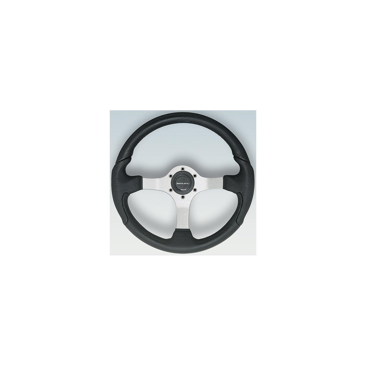Nisida Steering Wheel, Satin Finish w/Black Grip - NISIDA-B/S