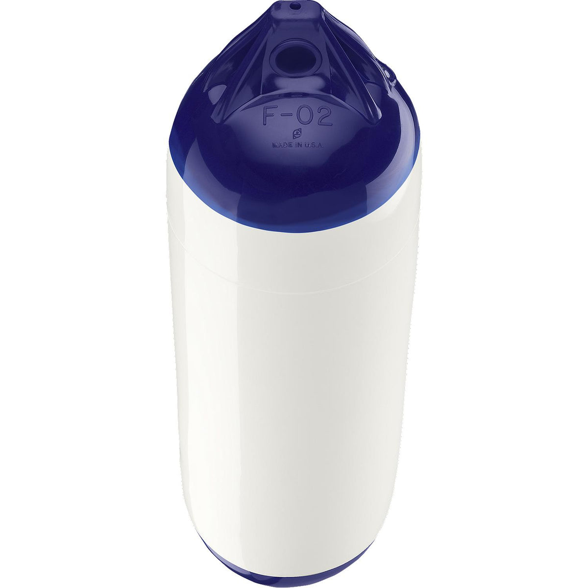 Polyform F-02 White Big Boat Heavy Duty Fender 8" X 27" - official Polyform product image 2