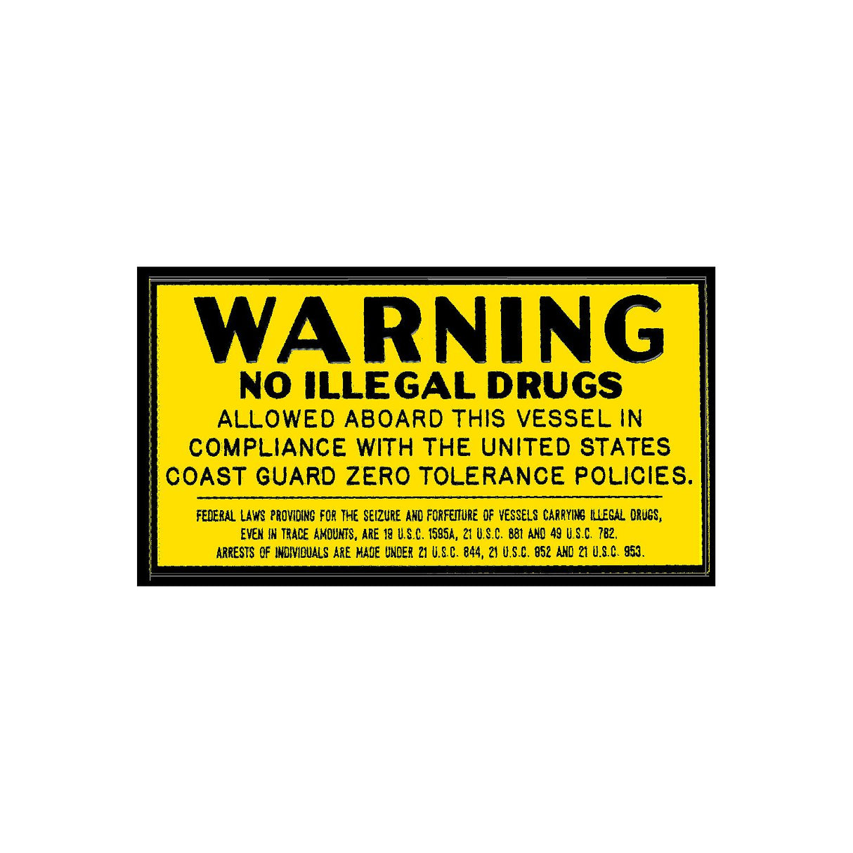 Bernard Engraving P-229 Drug Plaque General Accesories Marine Boat - official Bernard Engraving product image 2