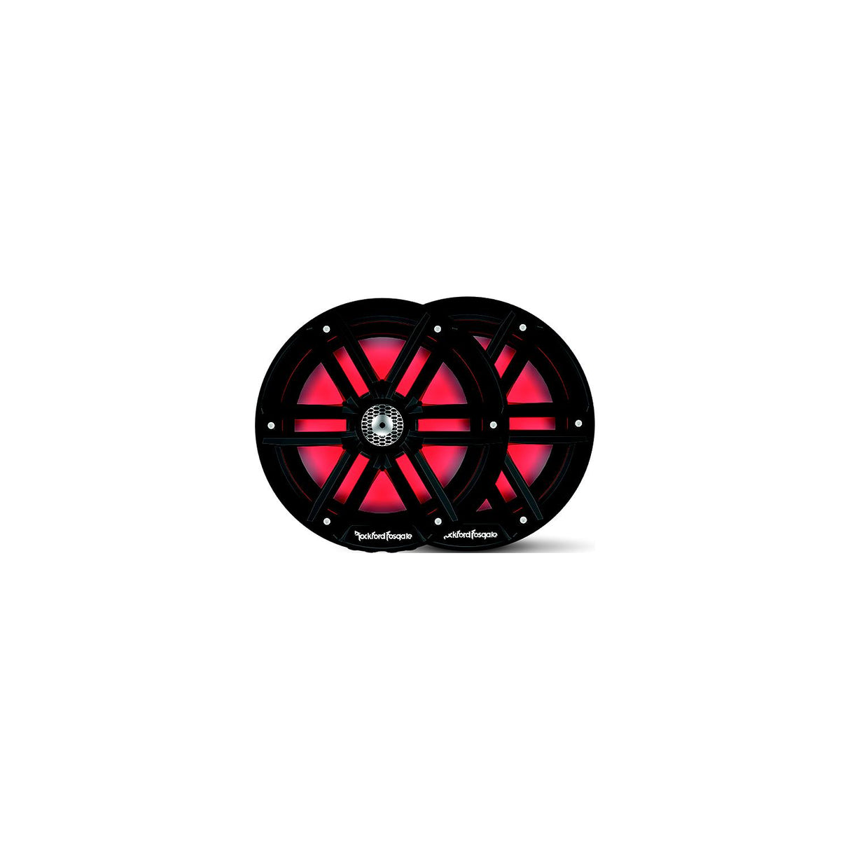 Rockford Fosgate M28HB Color Optix⢠Marine 2-Way Horn Speakers, Black / Stainless - M2-8HB