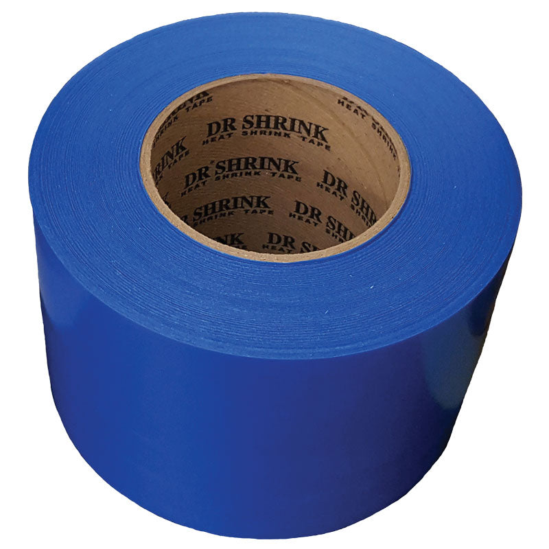 Dr. Shrink Heat Shrink Tape with Serrated Edge - 9 Mil (6” x 180’, Blue) - DS-706PB - image 1