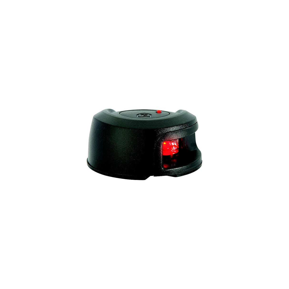ATTWOOD NV2012PBR7 LightArmor LED Deck Mount Side Light, Black, Port Side - NV2012PBR-7