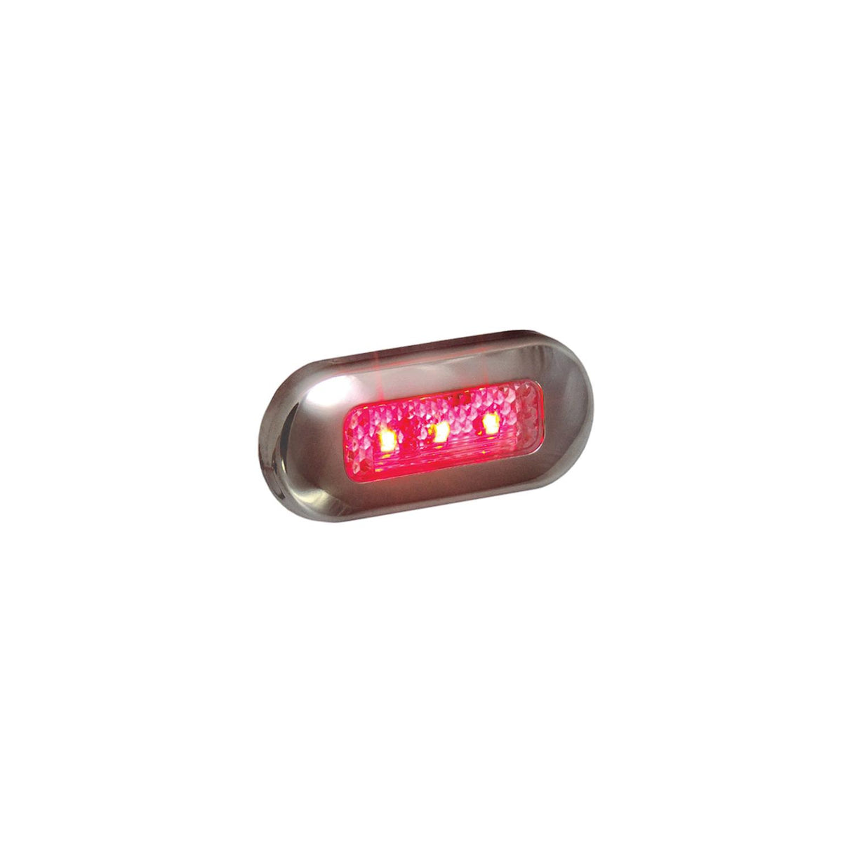 T-H Marine LED Oblong Courtesy Light With Stainless Steel Bezel - LED51824DP