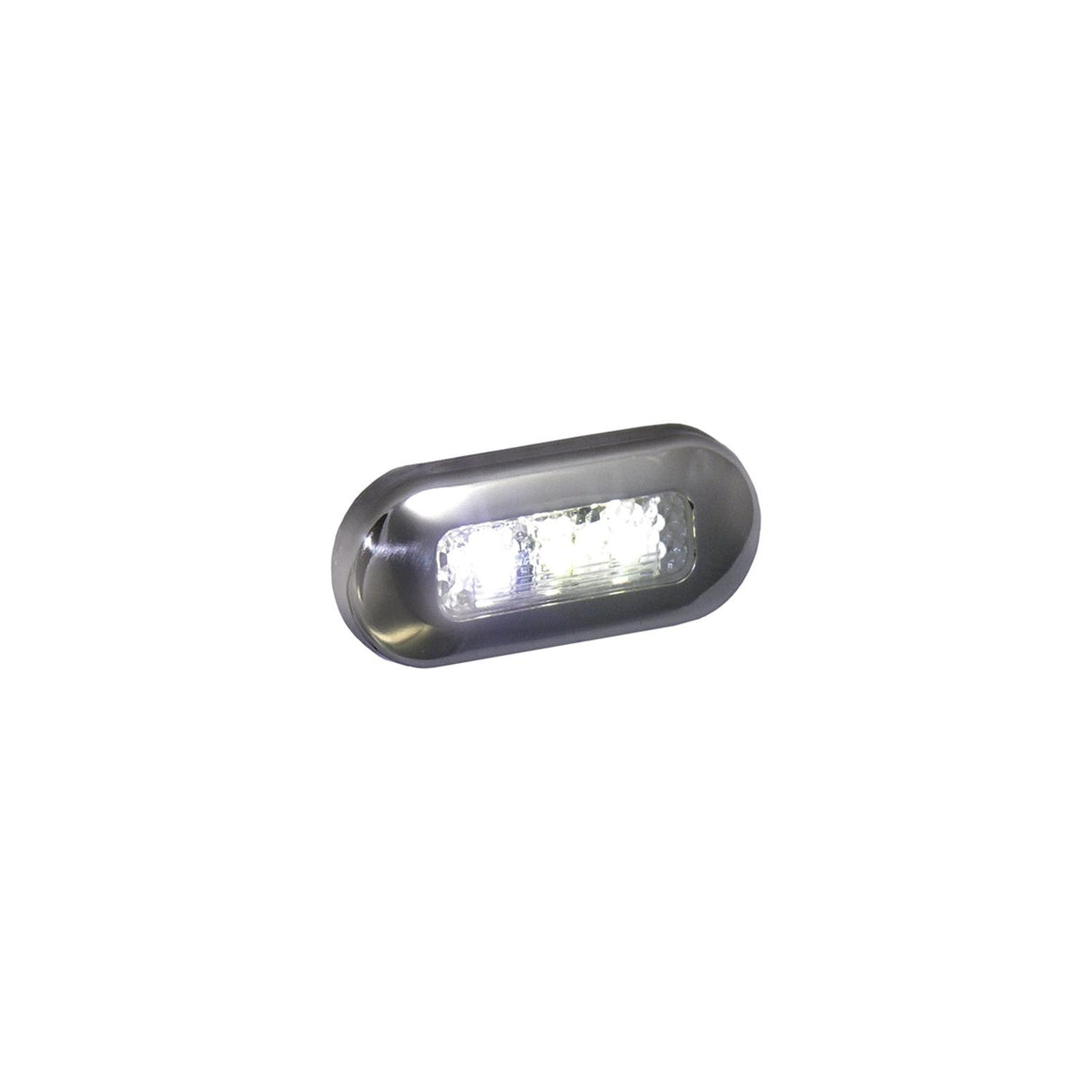 T-H Marine LED Oblong Courtesy Light With Stainless Steel Bezel - LED51825DP