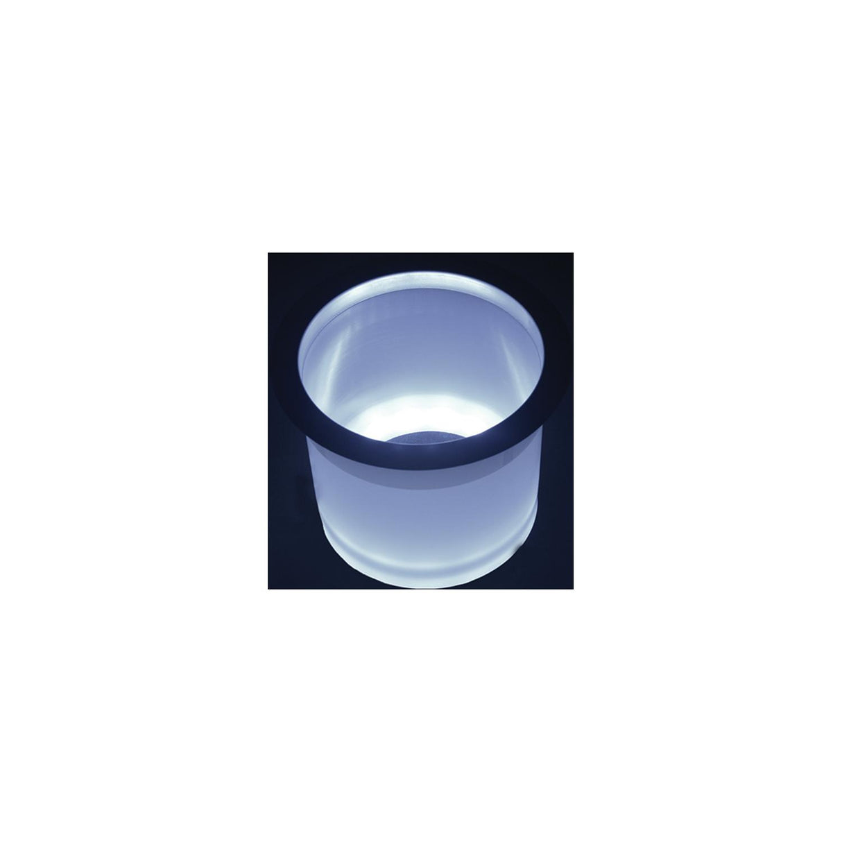 T-H Marine Waterproof White LED Lighted Rim Drink Holder - LED-LCH-W-DP