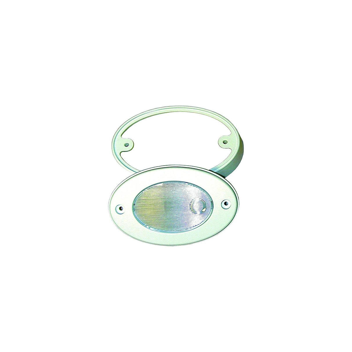 T-H Marine T-H LED Oval Light With Mounting Ring, White - LED-OCL-2K-DP