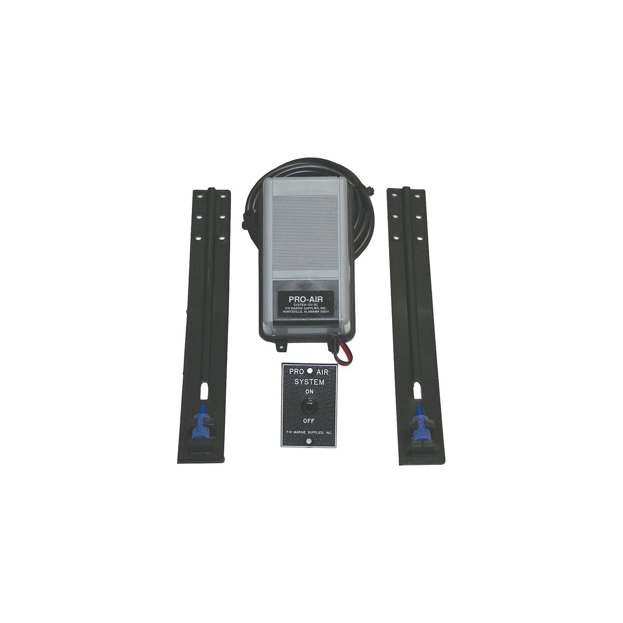 T-H Marine 12V Complete Pro-Air System Livewell Aeration Kit With Air Stones - PAS1DP