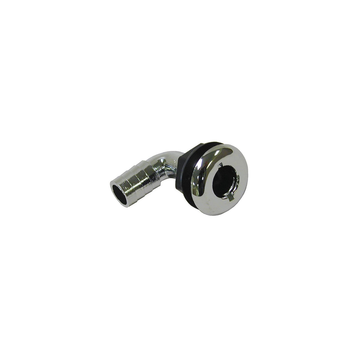 T-H Marine Brite Plate Chrome Plated 90 Degree Thru Hull For Hose - TH7590CPDP - official T-H Marine product image 4