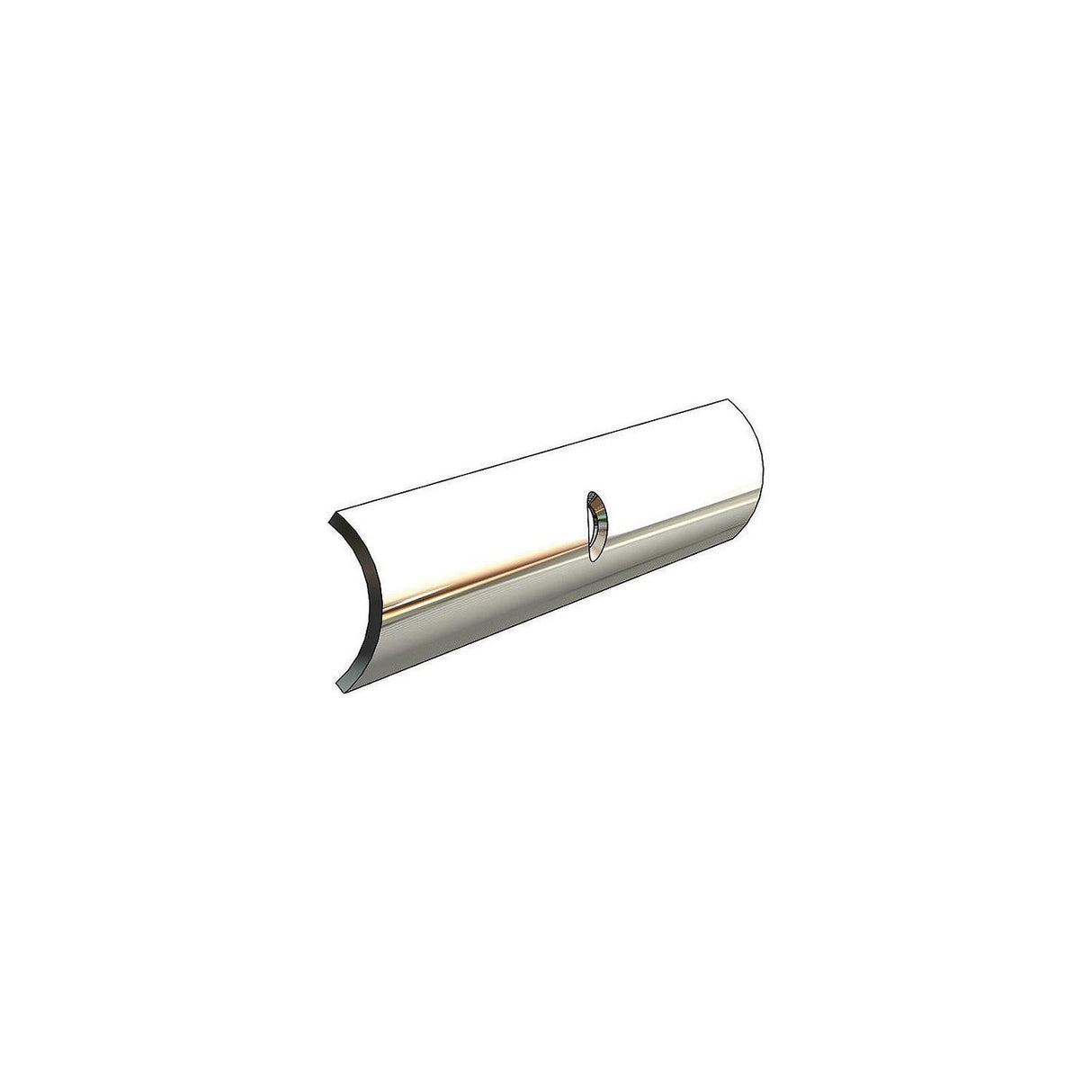 Taco Metals Taco S114650P12 1 X 12' SS Hollow Back Rub Rail - S11-4650P12