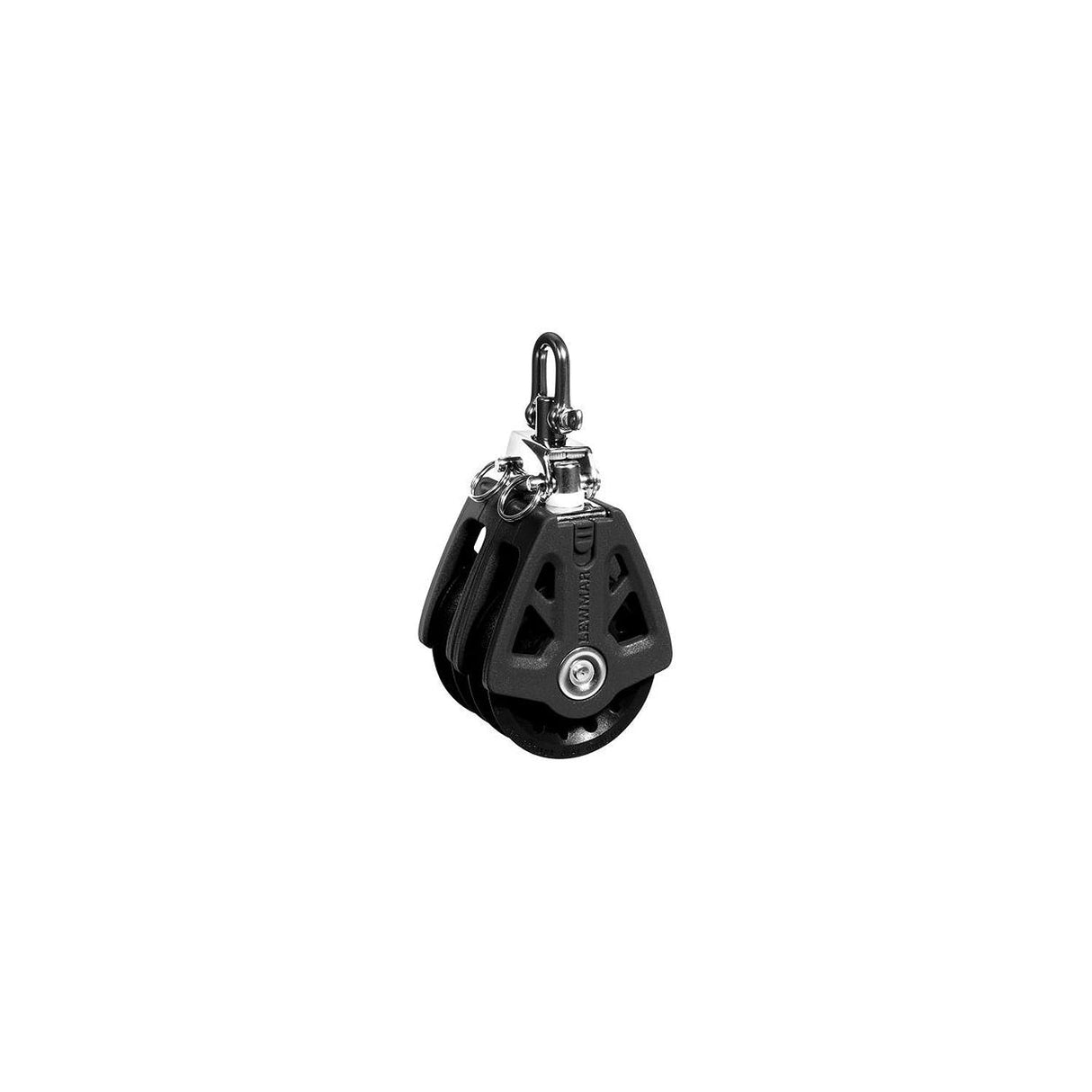 Lewmar 50MM Synchro Block, Synchro Block, Double Black, 1/4" - 3/8" Line - 2020209449