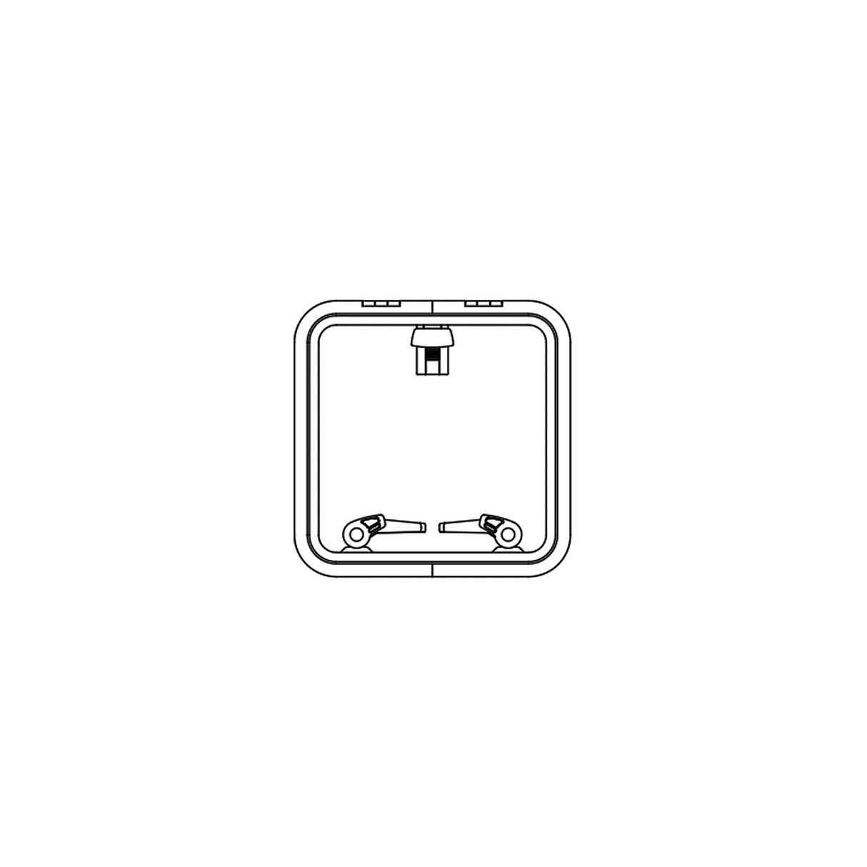 Lewmar 39944030 Low Profile Size 44 Rectangular Self Supporting Hatch - 2020206781