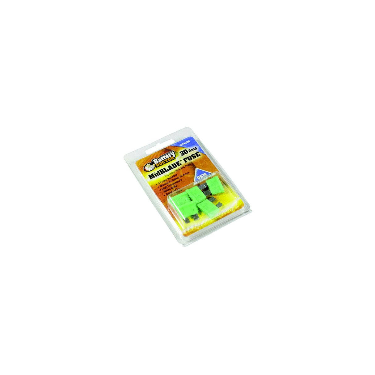 Wirthco Battery Doctor Midblade⢠ATO/ATC Fuses, 30A, 5/Pk - 24380