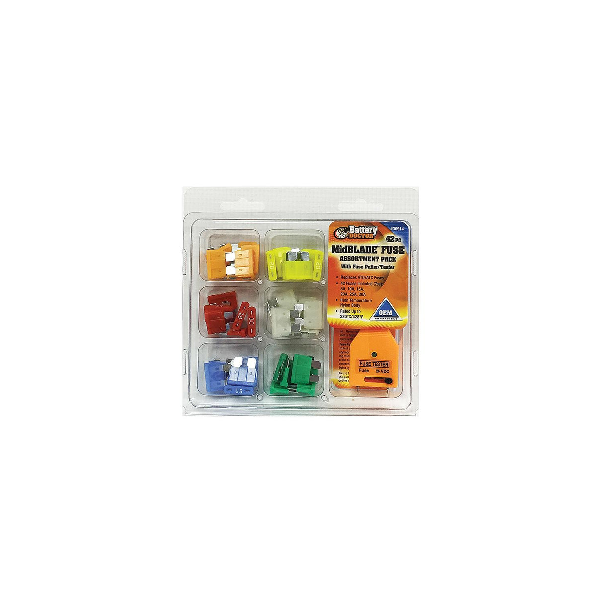 Wirthco Battery Doctor 42 Piece ATO/ATC Fuse Kit - 30914