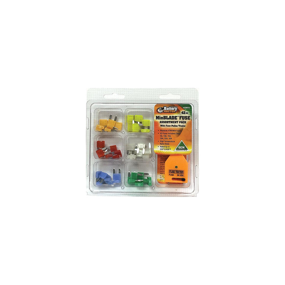Wirthco Battery Doctor 42 Piece ATM/Mini Fuse Kit - 30915