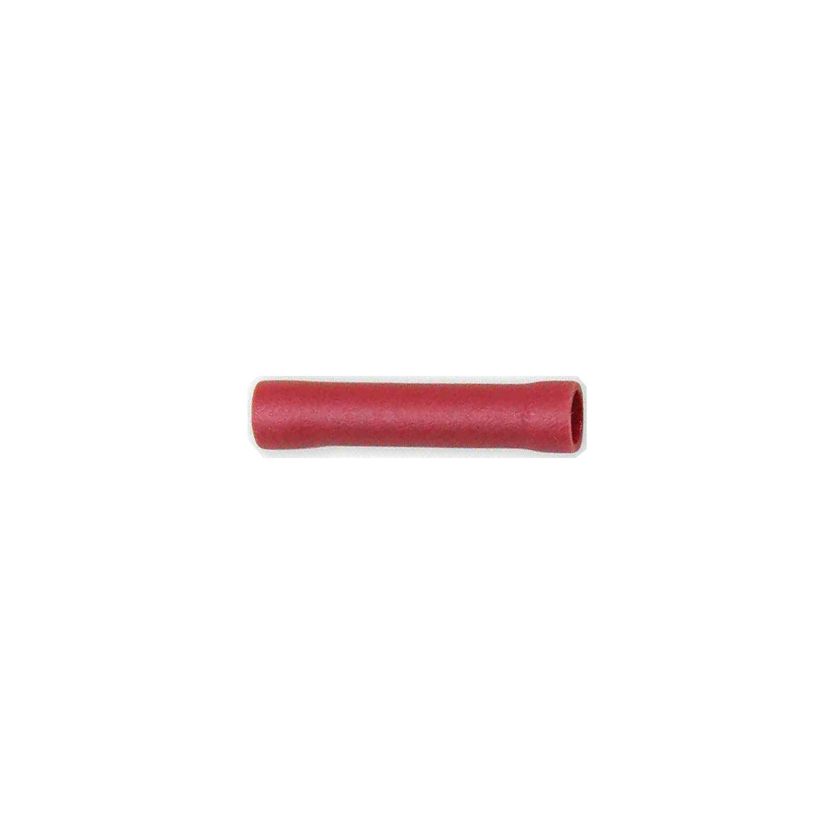 Wirthco Battery Doctor General Purpose Red Vinyl Insulated Butt Connector, 22-18 AWG, 25/Pk. - 80810
