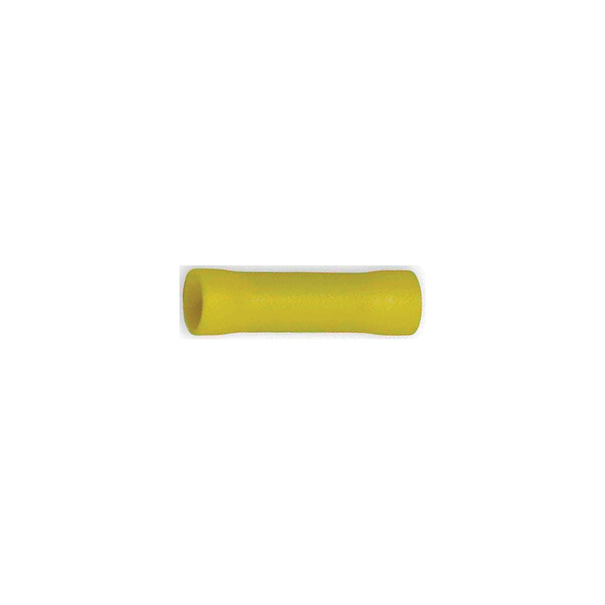 Wirthco Battery Doctor General Purpose Yellow Vinyl Insulated Butt Connector, 12-10 AWG, 25/Pk. - 80816