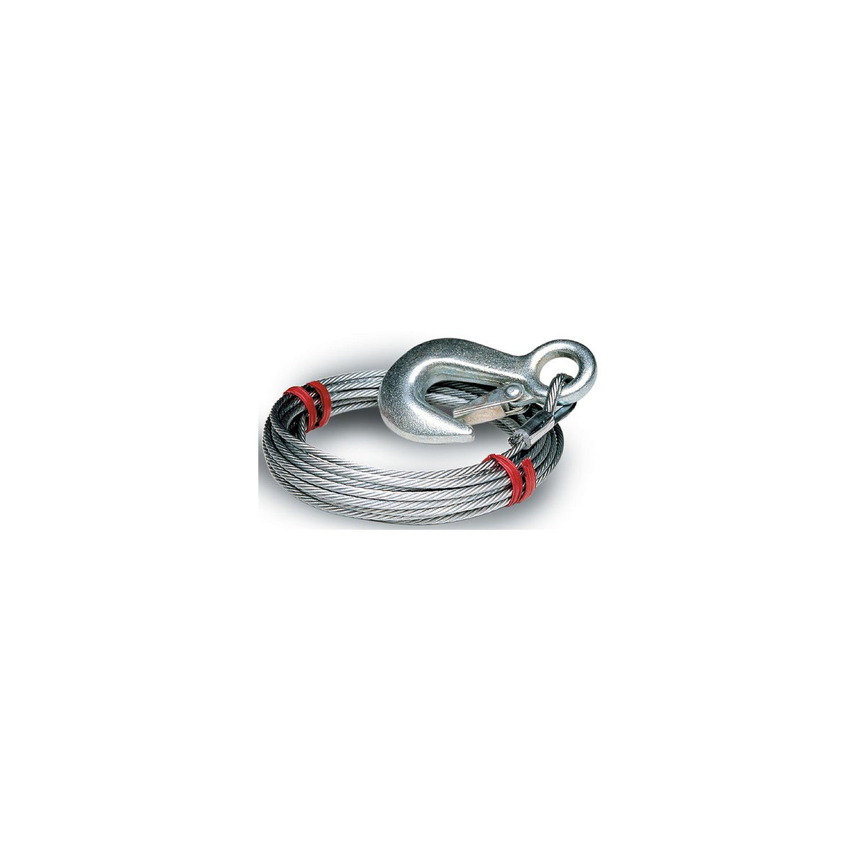 Tiedown Engineering Tie Down Engineering Galvanized Steel 7 x 19 Winch Cable With Galvanized Latch Hook - 59400