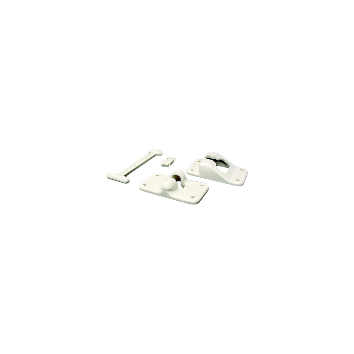 Kwikee 381407 T-Style Door Holder, 4" White - image 1
