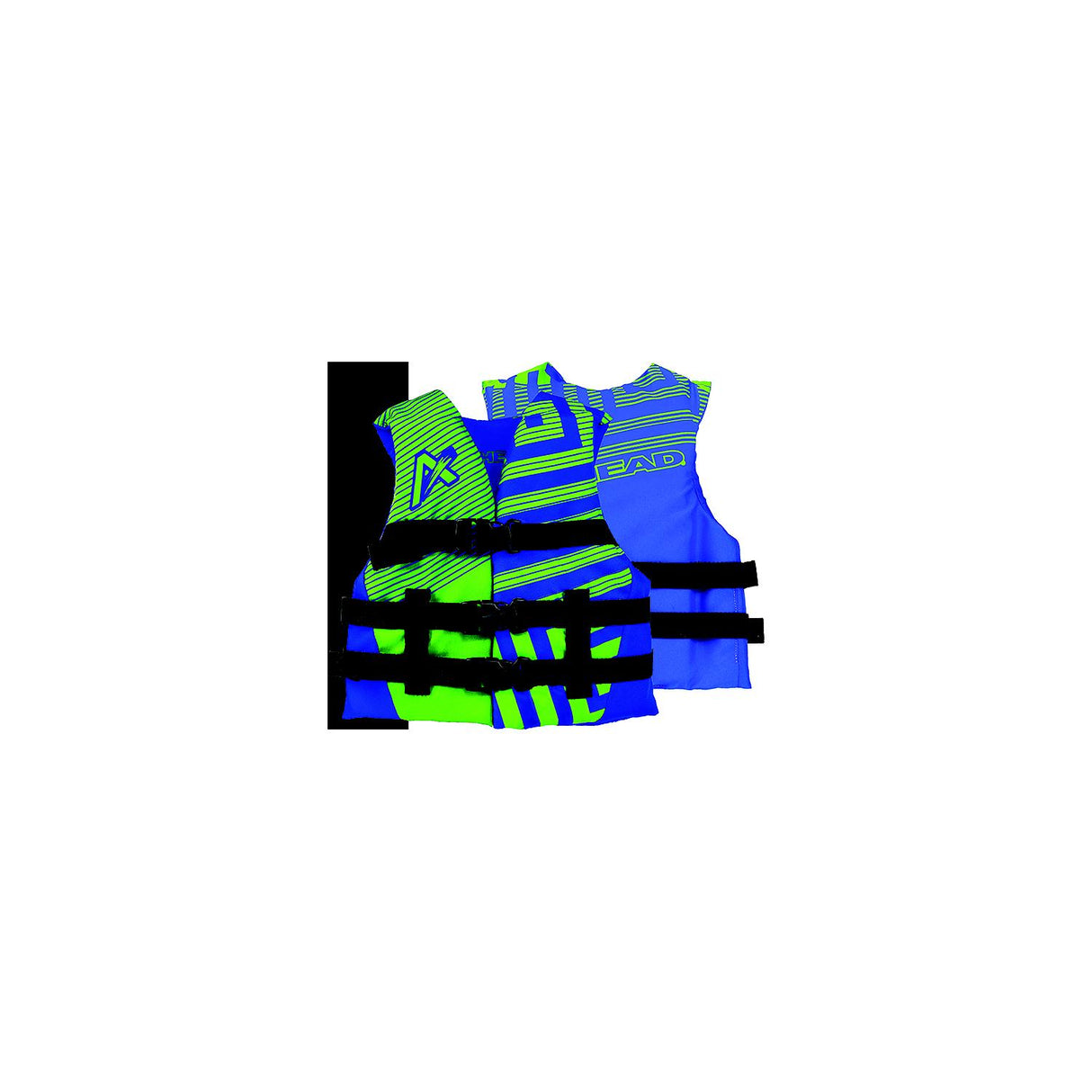 Airhead 3008103ABLLG Child/Youth Trend Vest, Youth, Green/Blue - 3008103ABLLG