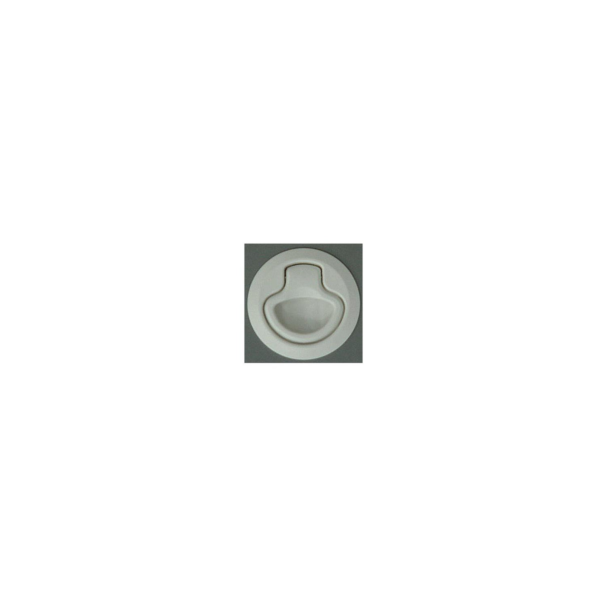 Teak Isle Flush Slam Latch, Non-Locking, White - 29200