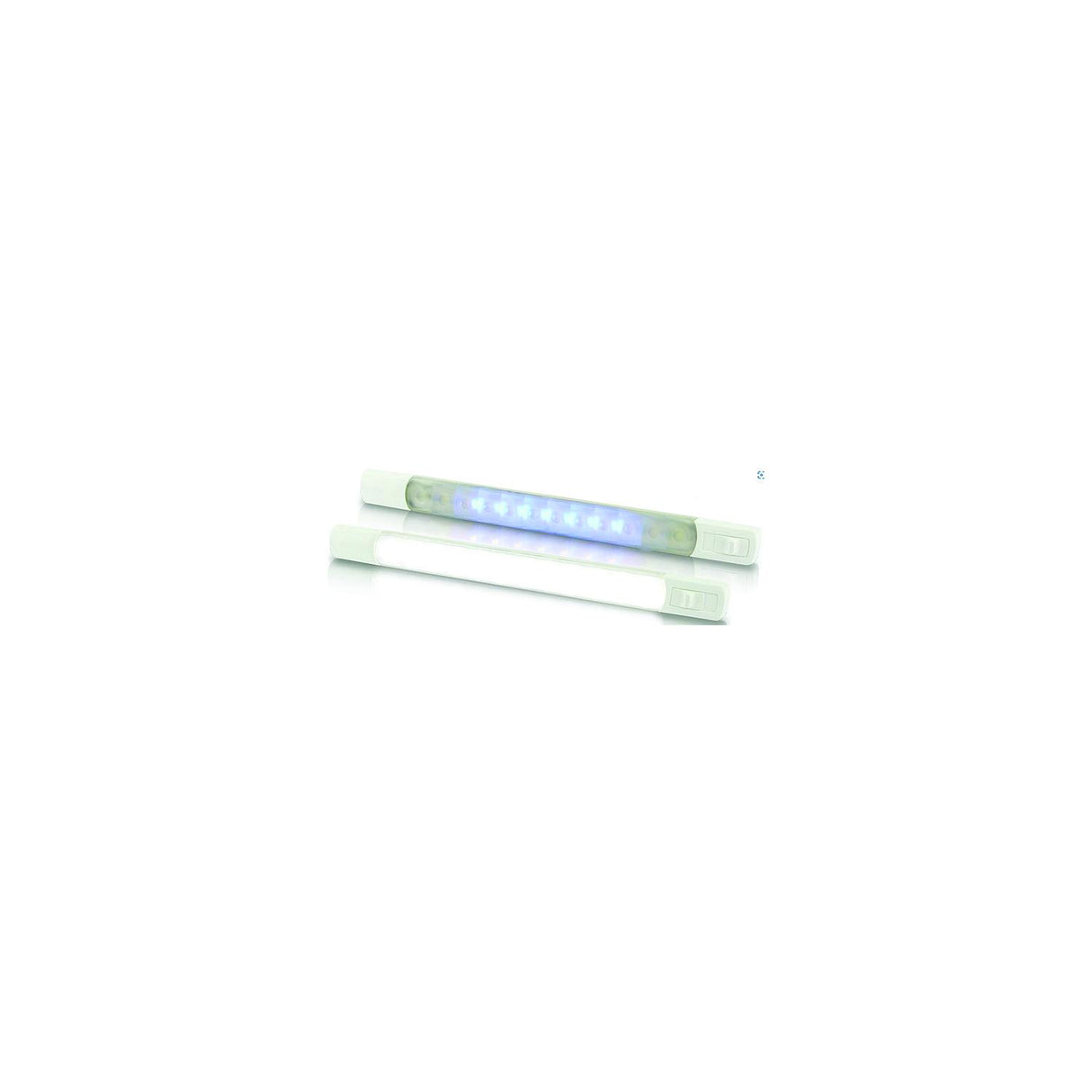 Hella 958121011 LED Surface Mt. Strip Lamps w/Switch, White/Blue - 958121011