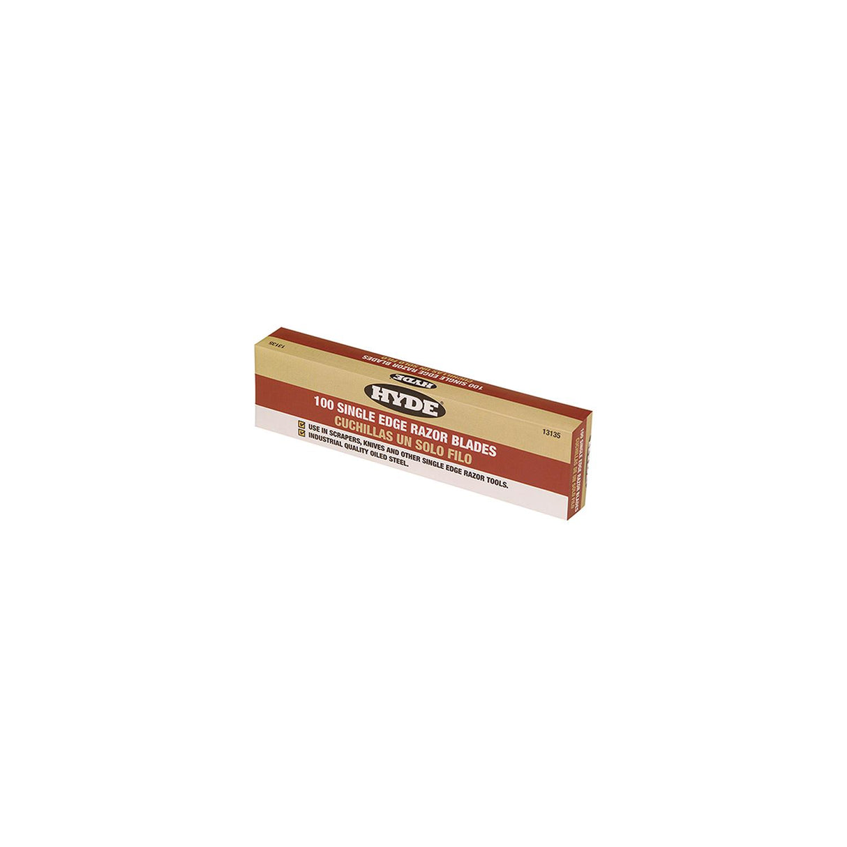 Hyde Tools Single Edge Razor Blades, 100/bx - 13135