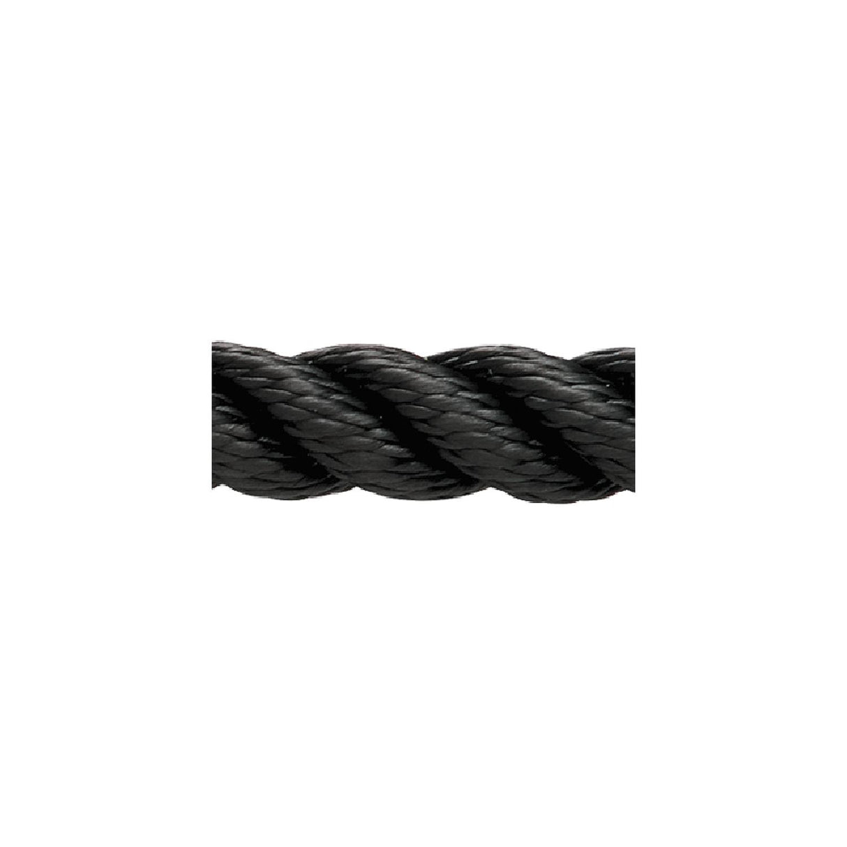 New England Rope Premium Nylon 3-Strand Bulk Rope, 1/2" x 600', Black - C7014-16-00600