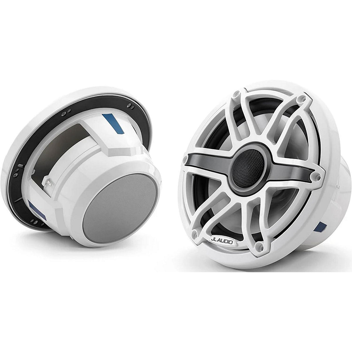 JL Audio 0100307300 M6 Marine Speakers, White Sport, No Transflective™ LED Lighting, No Enclosed System, 7.7" - image 1