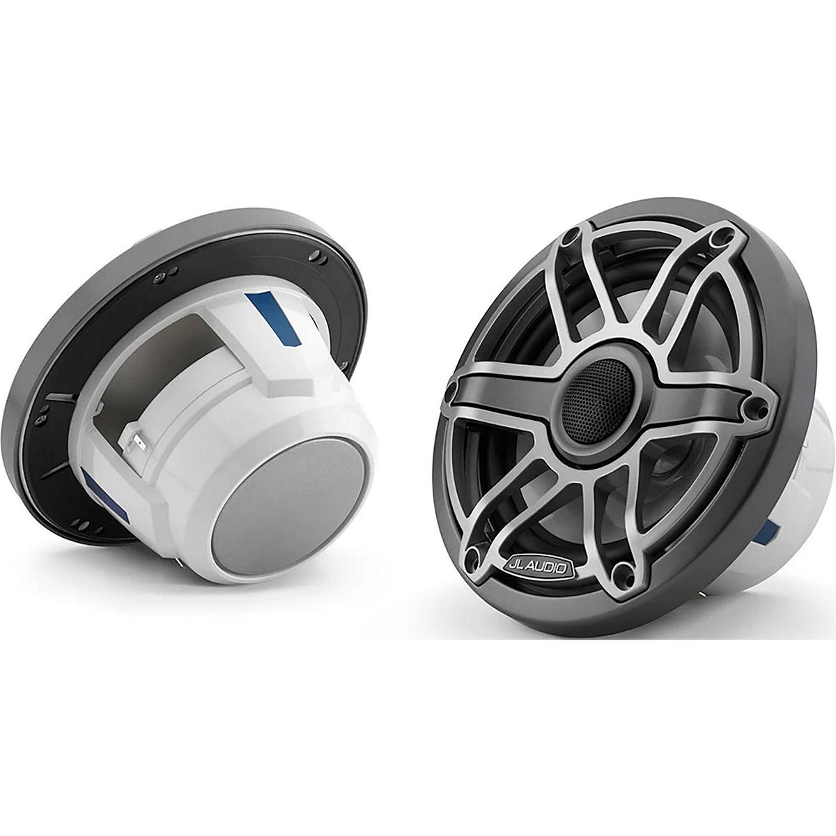 JL Audio 0100309100 M6 Marine Speakers, Titanium Sport, No Transflective™ LED Lighting, No Enclosed System, 6.5" - image 1