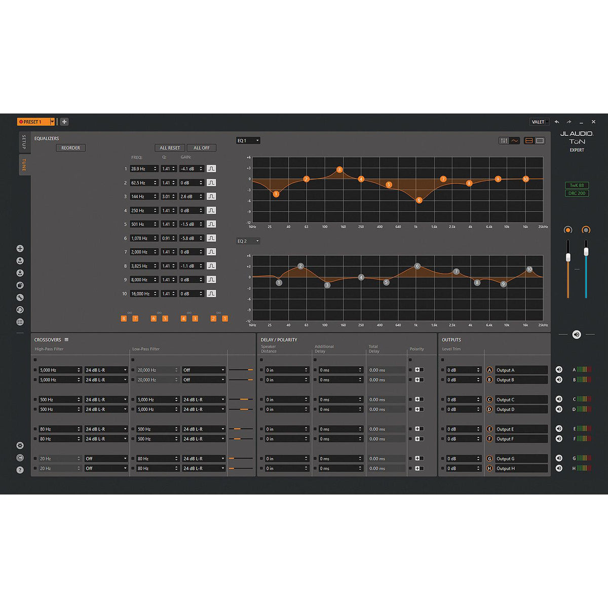 JL Audio 010-03166-00 TwK® System-tuning DSP Processor with 8-input and 8-output Channels (TwK-88) - image 2