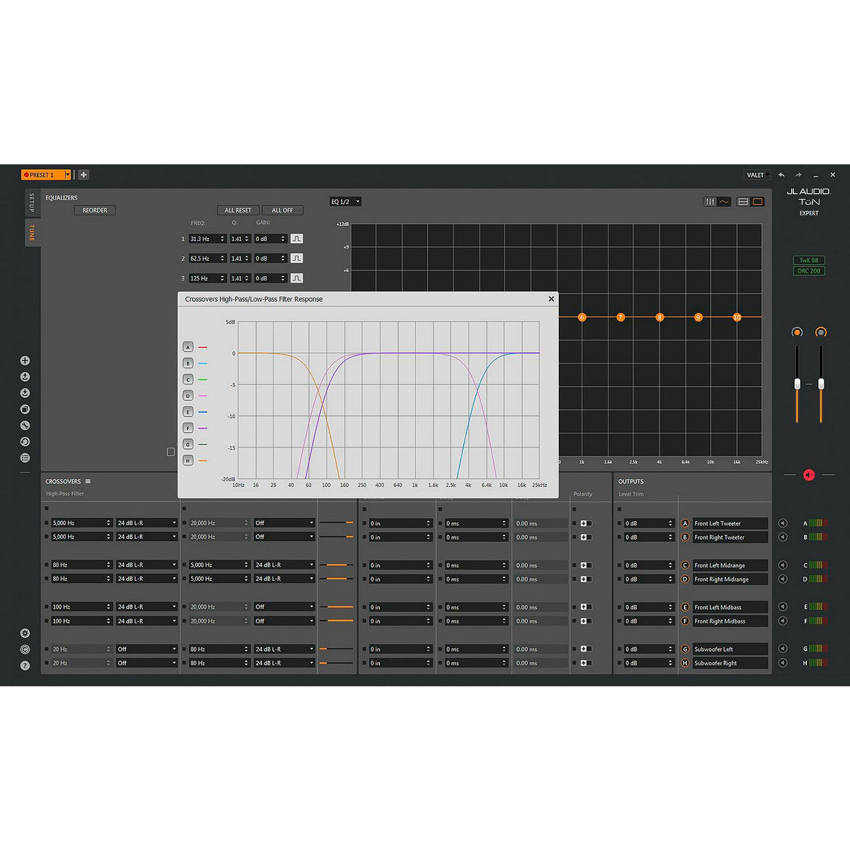 JL Audio 010-03166-00 TwK® System-tuning DSP Processor with 8-input and 8-output Channels (TwK-88) - image 1
