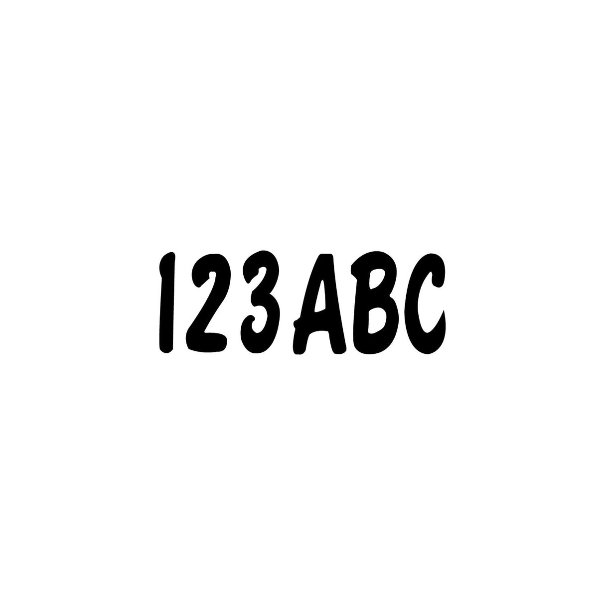 Hardline Products BLK200EC Letter Kit Black Marine Boat