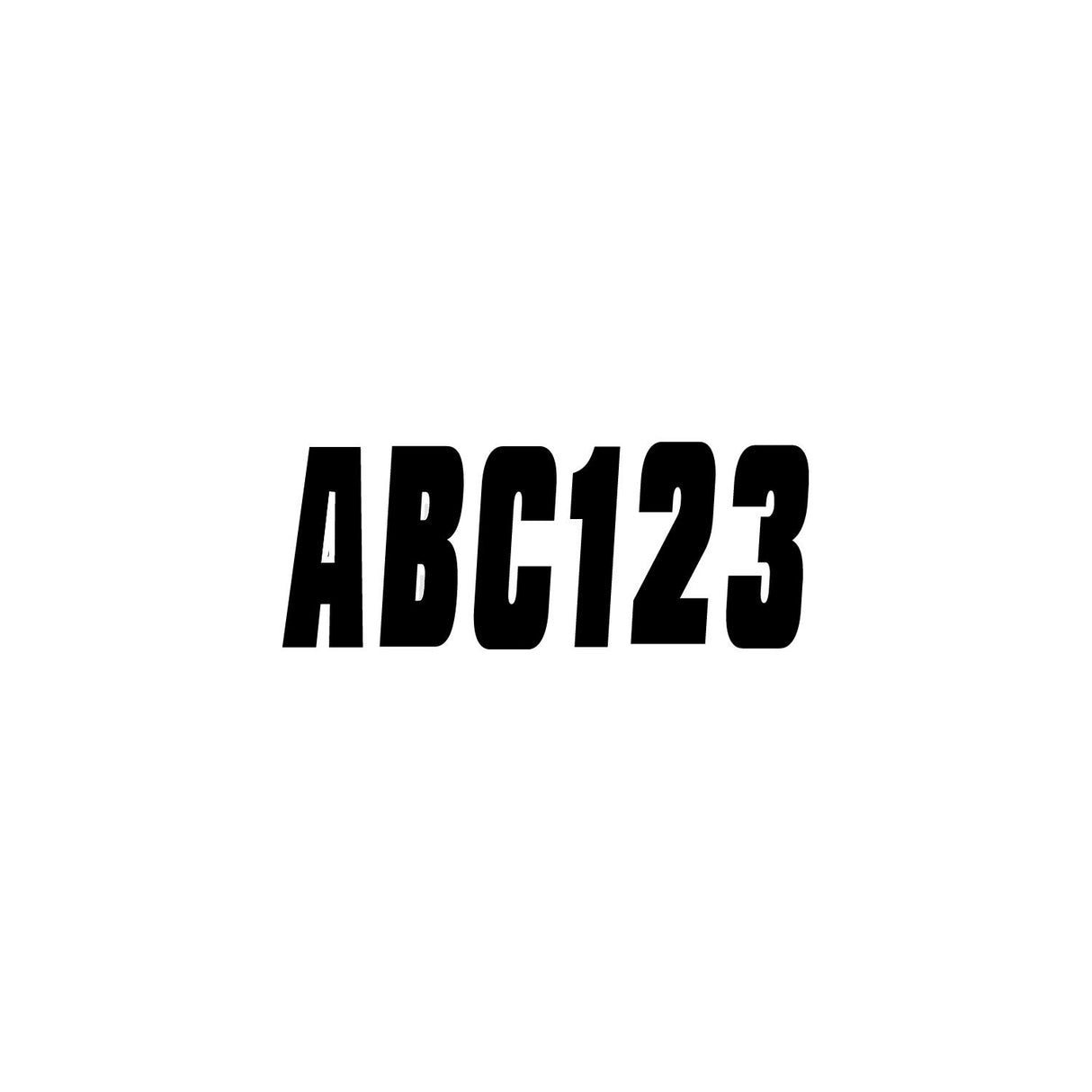 Hardline Products BLK350EC Black Letter Kit Marine Boat