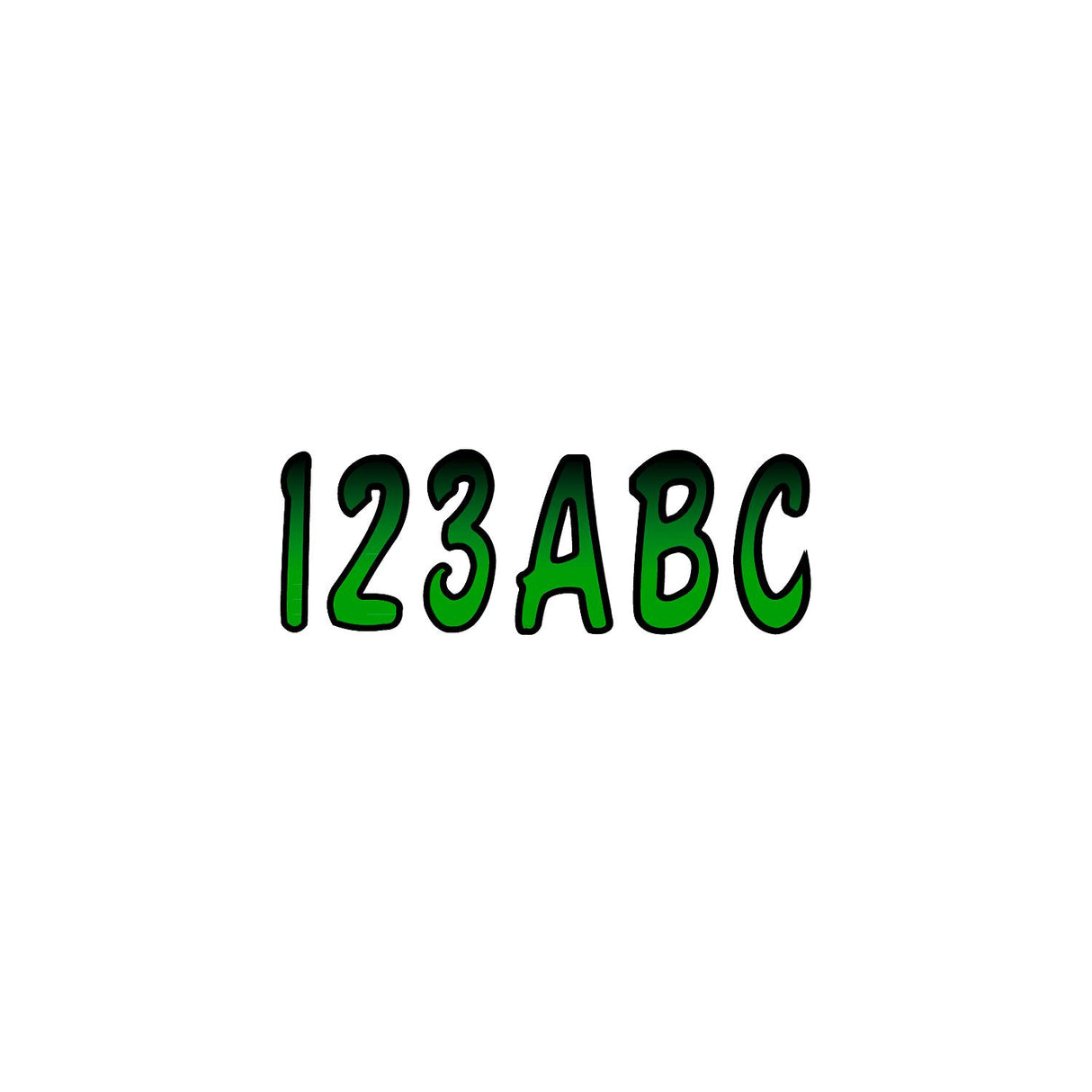 Hardline Products TEBKG200 Letter Kit Teal With Black Marine Boat