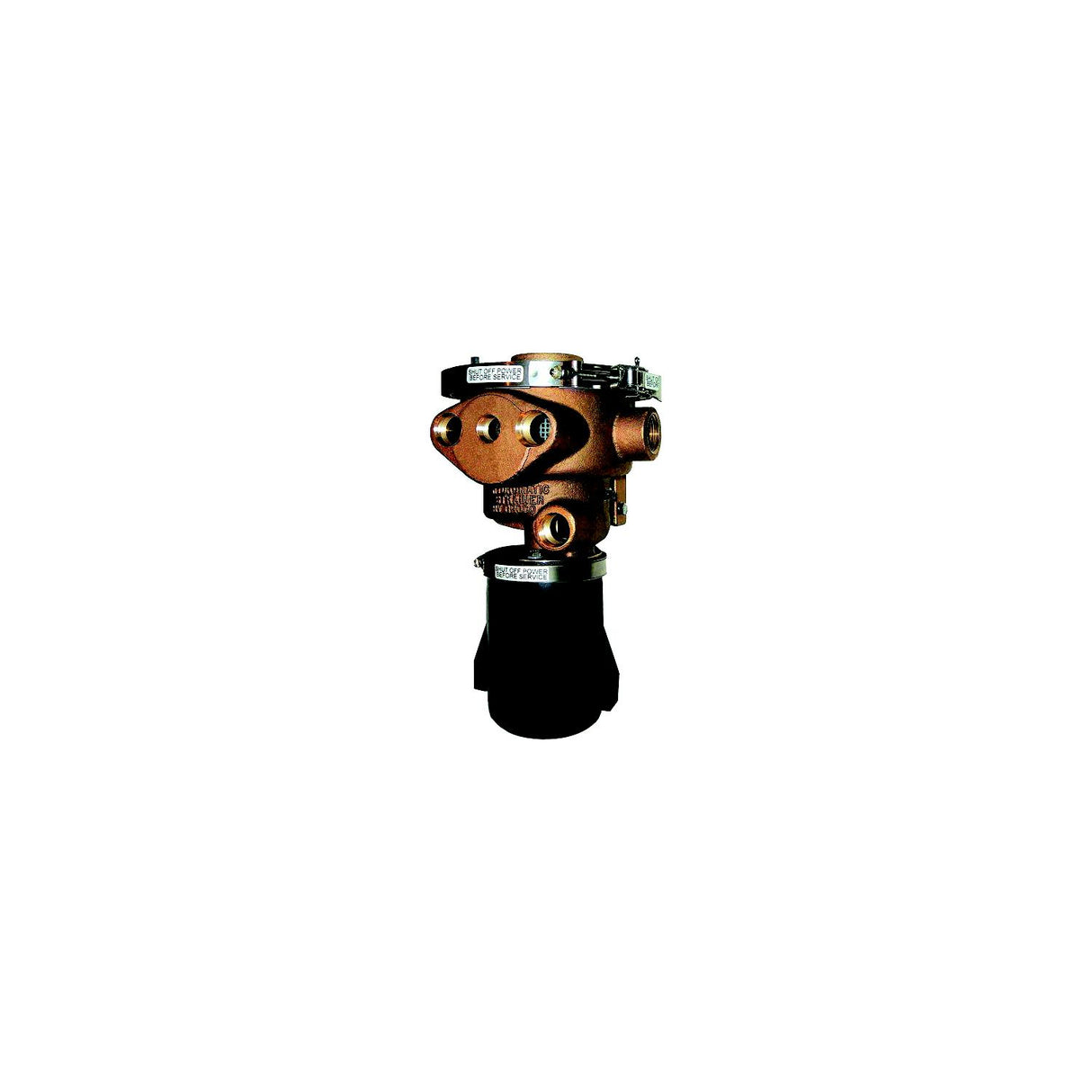 Groco 970150012 Hydromatic Self Cleaning Sea Chest and Strainer, Ports: 1/1/2" NPT A:13.2 ,B: 6.9 ,C:7.6, outlet: (1) 1/2". 2 3/4",(2) 1" - 970-1500-12