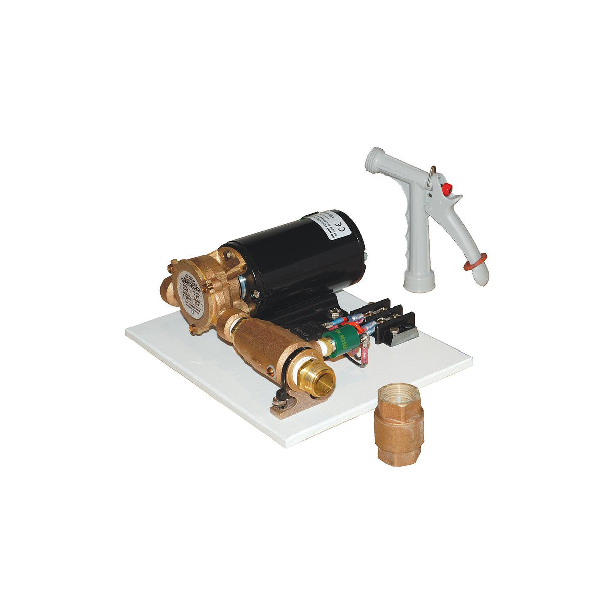Groco C-60 12V Deck Wash Kit With PGN-50 Spray Nozzle and CV-75 Check Valve - C-60 12V